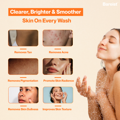Bareist® Skin Brightening Bar | 2% Kojic Acid, 1% Glutathione, 1% Niacinamide | Reduce Dark Spots, Tan & Pigmentation | For Men & Women